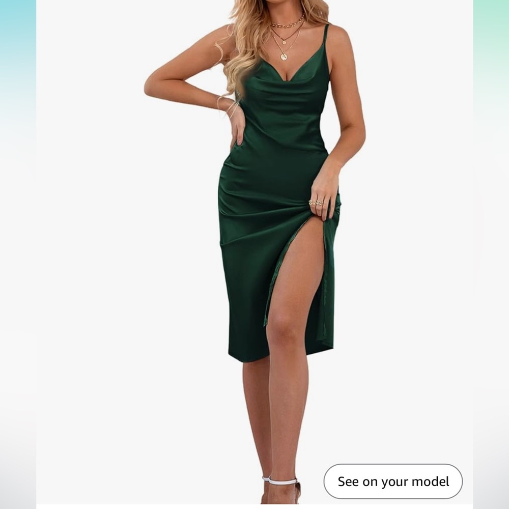 Satin Midi Dress